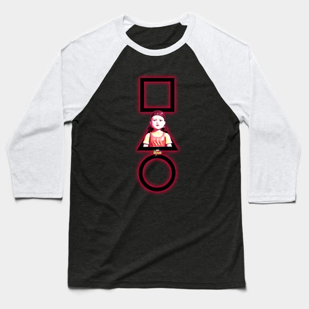 el juego del calamar Baseball T-Shirt by NRO Arte Digital